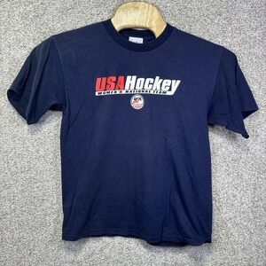 USA Hockey Shirt Womens Large Blue Hockey JOY Athletic Womens National Team